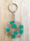 Monstera Key Chain